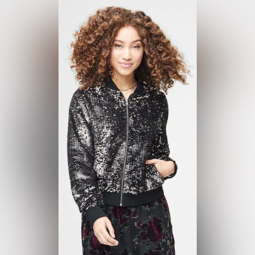 Aeropostale Sequins Jacket Coat Size XL NWOT